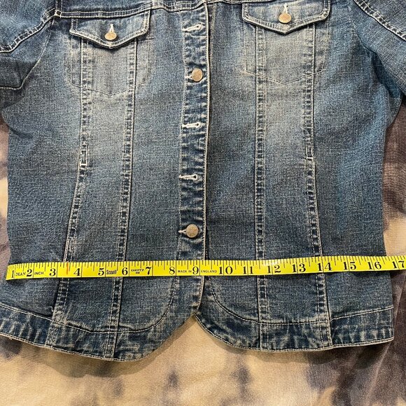 Live A Little Denim Jacket - size M EUC - Picture 5 of 7